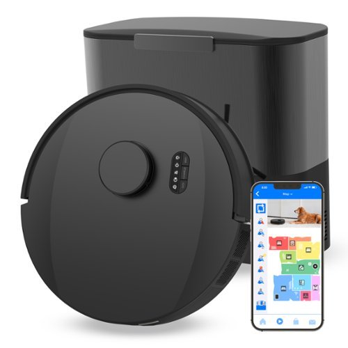 bObsweep - UltraVision Pet Self-Empty Robot Vacuum & Mop, 180-Day Capacity, 13,000 Pa Suction, Object-aware Tech - Gunmetal
