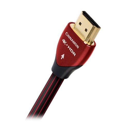 AudioQuest - Cinnamon 13.2' 4K Ultra HD In-Wall HDMI Cable - Black/Red-Front_Standard 