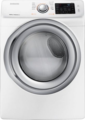 Samsung - 7.5 Cu. Ft. 10-Cycle Gas Dryer with Steam - White