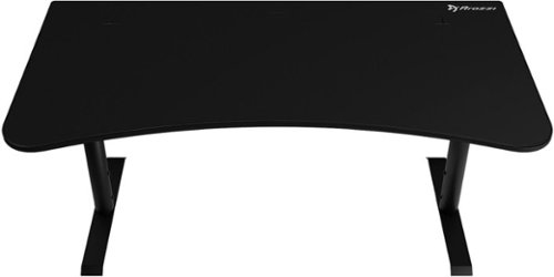 Arozzi - Arena Ultrawide Curved Gaming Desk - Pure Black