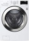 LG - 4.5 Cu. Ft. High-Efficiency Stackable Smart Front Load Washer with Steam and 6Motion Technology - White-Front_Standard