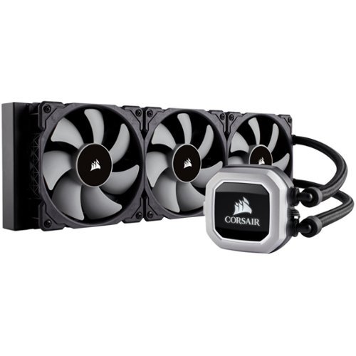 CORSAIR - Hydro Series 120mm Liquid Cooling System - Black/Gray-Front_Standard