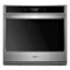 Front. Whirlpool - 30" Built-In Single Electric Convection Wall Oven with Air Fry when Connected - Stainless Steel.