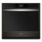 Whirlpool - 30" Built-In Single Electric Convection Wall Oven with Air Fry when Connected - Black Stainless Steel-Front_Standard