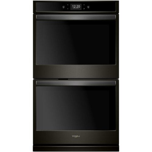 Whirlpool - 30" Built-In Electric Convection Double Wall Oven with Air Fry when Connected - Black Stainless Steel