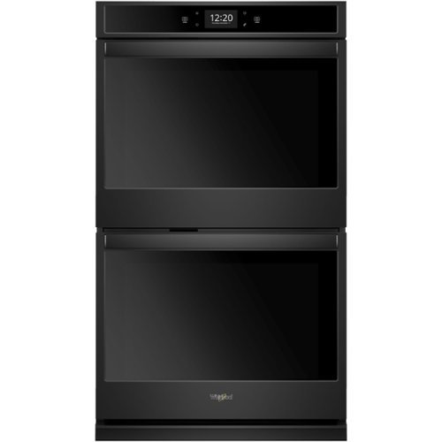 Whirlpool - 30" Built-In Double Electric Convection Wall Oven - Black-Front_Standard 