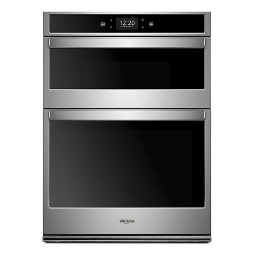

Whirlpool - 27" Built-In Electric Convection Double Wall Oven with Microwave with Air Fry when Connected - Stainless Steel
