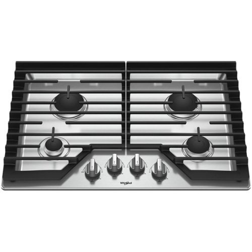 Photos - Hob Whirlpool  30" Gas Cooktop - Stainless Steel WCG55US0HS 