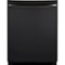 GE - Profile™ Series 24" Top Control Tall Tub Built-In Dishwasher - Black Slate-Front_Standard
