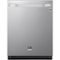 LG - STUDIO 24" Top Control Smart Wi-Fi Dishwasher - QuadWash - TrueSteam -Steel Tub with Light-Front_Standard