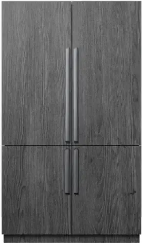 Front. Dacor - 23.5 Cu Ft 4-Door Flex French Door Built In Refrigerator with SteelCool Interior and Cocktail Ice - Custom Panel Ready.