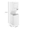 Whirlpool - 1.6 Cu. Ft. Top Load Washer and 3.4 Cu. Ft. Electric Dryer with Smooth Wave Stainless Steel Wash Basket - White-Left_Standard 