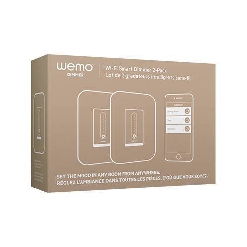WeMo Wi-Fi Smart Dimmer Switch (2-Pack) - White BUY ONLINE