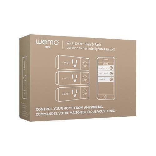 WeMo Mini WiFi Smart Plug (3-Pack) - White BUY ONLINE
