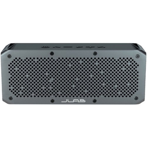 JLab - Crasher XL Portable Bluetooth Speaker - Gunmetal-Front_Standard 
