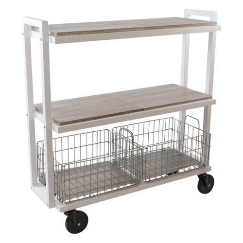 ürb SPACE - 3-Tier Cart System - White-Angle_Standard 