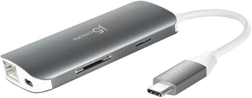 j5create USB-C Multi Adapter for Mac, PC and More - Silver WORLDWIDE DELIVERY