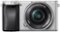 Sony - Alpha a6300 Mirrorless Camera with E PZ 16-50mm OSS Lens - Silver-Front_Standard