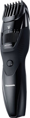 Panasonic - Rechargeable Beard/Hair Trimmer with Adjustable Trim Settings Wet/Dry – ER-GB42-K - Black