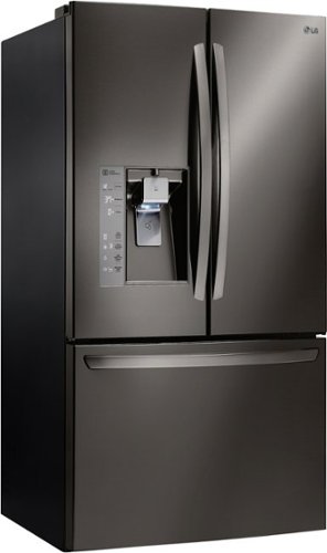 LG - 24.0 Cu. Ft. Counter-Depth French Door Refrigerator-Angle_Standard 