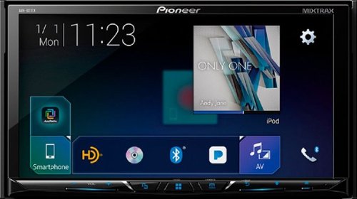  Pioneer - 7&quot; - Built-in Bluetooth - In-Dash CD/DVD/DM Receiver - Black