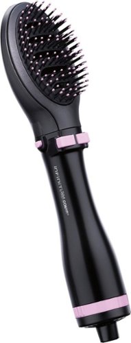 Conair - InfinitiPRO Hot Air Brush Styler - Black/Pink-Angle_Standard 