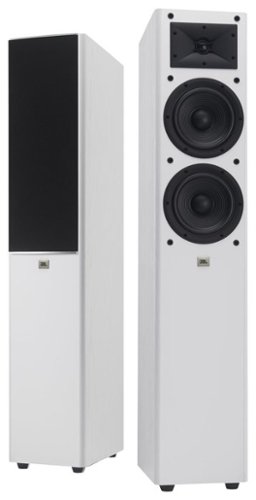 JBL - Arena 180 Dual 7" 2-Way Floorstanding Speaker (Each) - White-Front_Standard 