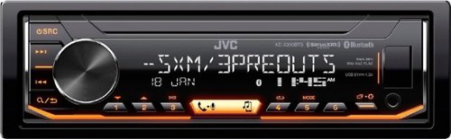  JVC - In-Dash Digital Media Receiver - Built-in Bluetooth - Satellite Radio-ready with Detachable Faceplate - Black