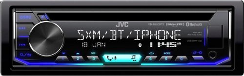  JVC - In-Dash CD/DM Receiver - Built-in Bluetooth - Satellite Radio-ready with Detachable Faceplate - Black