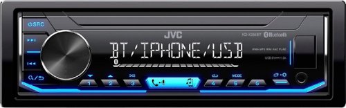  JVC - In-Dash Digital Media Receiver - Built-in Bluetooth with Detachable Faceplate - Black