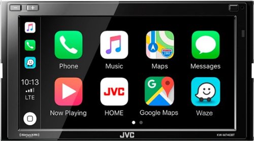  JVC - 6.8&quot; - Android Auto/Apple® CarPlay™ - Built-in Bluetooth - In-Dash Digital Media Receiver - Black