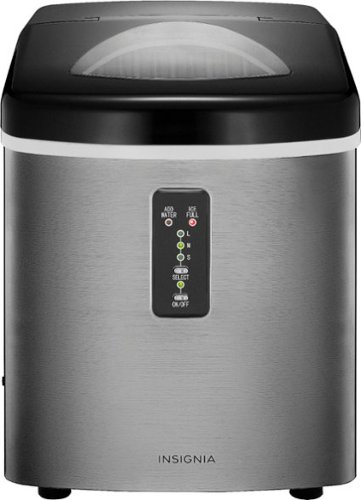 Insignia™ - 33-Lb. Portable Ice Maker - Stainless Steel