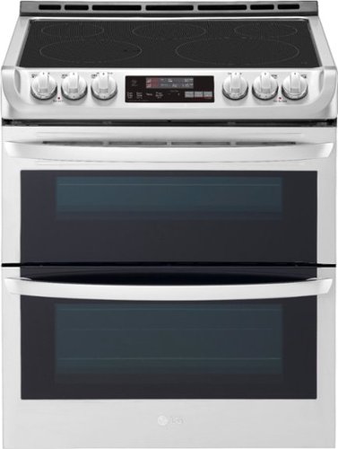 LG - 7.3 Cu. Ft. Smart Slide-In Double Oven Electric True Convection Range with EasyClean and 3-in-1 Element - Stainless Steel