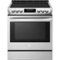 LG - 6.3 Cu. Ft. Slide-In Electric Induction True Convection Range with EasyClean and SmoothTouch Glass Controls - Stainless Steel-Front_Standard 