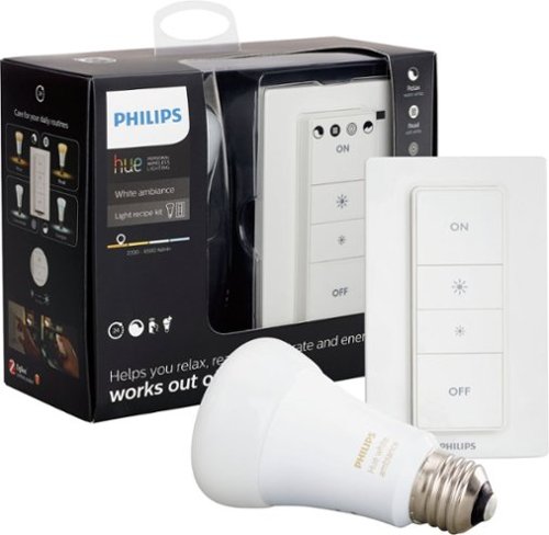  Philips - Hue White Ambiance A19 LED Recipe Kit - CA Only - Adjustable White