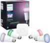 Philips - Hue A19 LED Starter Kit - California Residents - White and Color Ambiance-Front_Standard