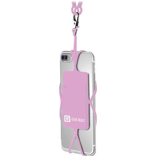 Gear Beast - Universal Smartphone Lanyard with ID Card Slot - Pink Lavender-Front_Standard 