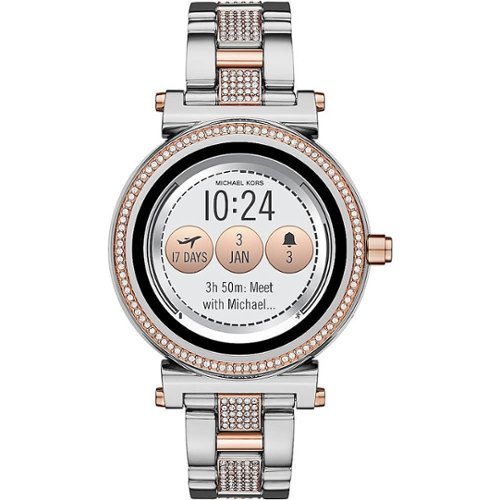 Michael Kors - Access Sofie Smartwatch 42mm Stainless Steel - Two-Tone Stainless Steel-Front_Standard 