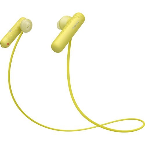 Sony - WI-SP500 Wireless In-Ear Headphones - Yellow-Front_Standard 