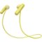 Sony - WI-SP500 Wireless In-Ear Headphones - Yellow-Front_Standard