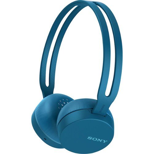 Sony - WH-CH400 Wireless On-Ear Headphones - Blue-Front_Standard 