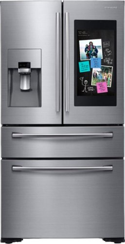  Samsung - Family Hub 22.2 Cu. Ft. 4-Door French Door Counter-Depth Refrigerator