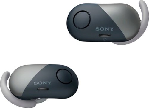  Sony - WF-SP700N Sport True Wireless Noise Cancelling Earbud Headphones - Black