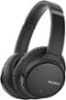 Sony - WH-CH700N Wireless Noise Cancelling Over-the-Ear Headphones - Black-Angle_Standard
