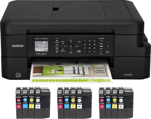 Brother - INKvestment MFC-J775DWXL Wireless All-in-One Printer - Black
