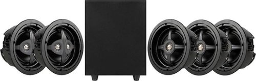 Sonance - MAG Series  5.1-Ch. 6 1/2"  In-Ceiling Surround Sound Speaker System - Paintable White