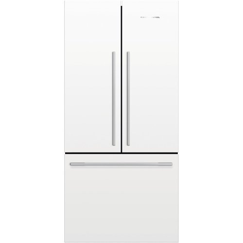 Fisher & Paykel - ActiveSmart 16.9 Cu. Ft. French Door Counter-Depth Refrigerator - White