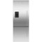 Fisher & Paykel - ActiveSmart 13.4 Cu. Ft. Bottom-Freezer Counter-Depth Refrigerator - Stainless Steel-Front_Standard