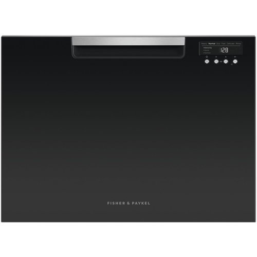 Fisher & Paykel - 24" Front Control Built-In Dishwasher - Black