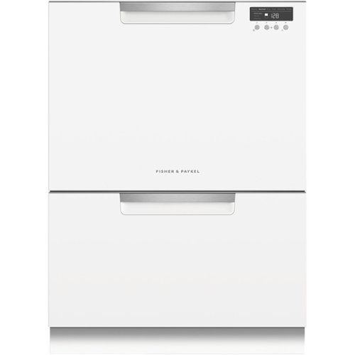 Fisher & Paykel - 24" Front Control Built-In Dishwasher - White